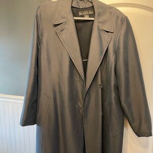 Anne Klein Charcoal Trench Coat